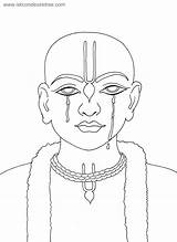 Chaitanya Mahaprabhu Drawing Sri Line Viraha Chintan Bhikaji Das Bhagavat sketch template