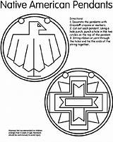 Native American Coloring Symbols Pendants Pages Indian Kids Crayola Jewelry Pendant Americans Printable Creek Indians Print Circles Muscogee Pow Wow sketch template
