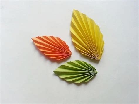 diy fun paper leaf     paper model papercraft  cut
