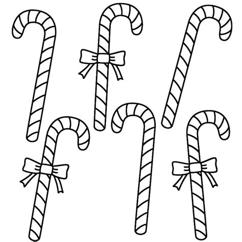 Candy Cane Printable Coloring Pages Printable World Holiday