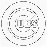 Cubs Chicago Coloring Logo Pages Baseball Stencil Drawing Ages сoloring Template Chanel Para Colorear Popular Coloringhome Getdrawings sketch template
