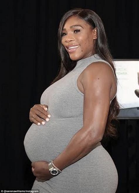 serena williams shares details about her pregnancy daily mail online