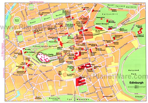 map  edinburgh city area