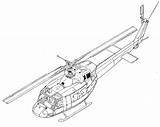 Huey Uh Helicopter Drawing Dwg Iroquois Military Aircraft Getdrawings 1n sketch template