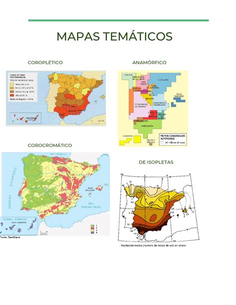 los tipos de mapas tematicos esquemas  mapas conceptuales de geografia docsity