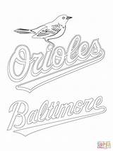 Coloring Pages Orioles Mlb Baltimore Logo Baseball Printable Sox Red Mariners Phillies Color Braves Mascot Drawing Sport Indians Atlanta Print sketch template