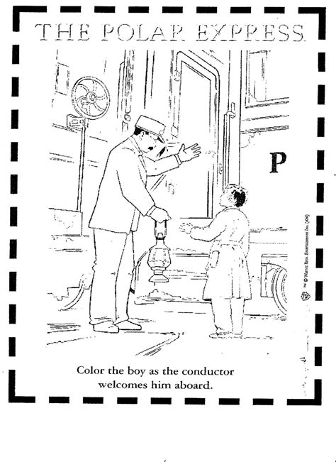 coloring pages  polar train express