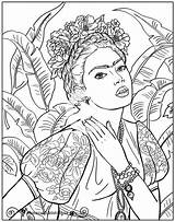 Frida Kahlo Khalo Pintar Obras Mandalas Mandala Adult Publishing Glad Whimsic Created Botero рисунки Colorare Malvorlagen Quadri Kostenlosen Freuen Wurden sketch template