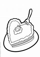 Coloring Pages Pastries Cakes Print Food sketch template