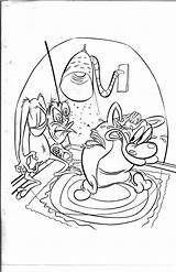 Stimpy Ren Pages Coloring 2006 Template Crusade Children May Life sketch template