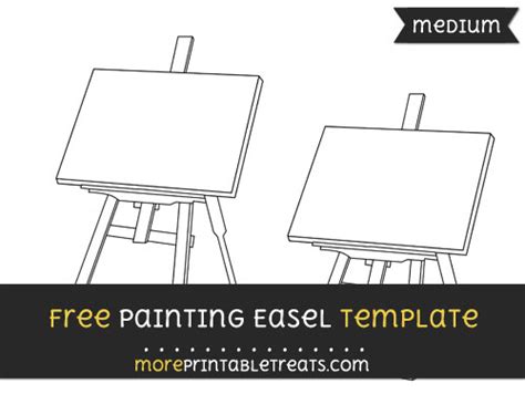 painting easel template medium