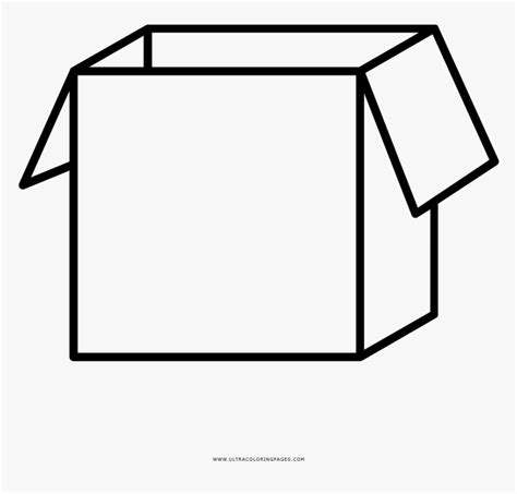 open box coloring page