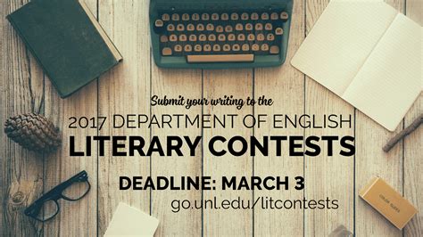 department literary contests are now open department of english