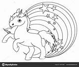 Eenhoorn Kleurplaten Unicornio Unicorno Stampare Regenboog Schattige Arcobaleno Arcoiris Arco Regenbogen Unicorns Piccolo Unicorni Kleine Rainbows St3 Sterren Einhorn Carino sketch template