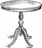 Clipart Pedestal Table Cliparts Library sketch template