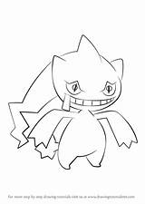Banette Pokemon Pages Coloring Colouring Choose Board Draw sketch template