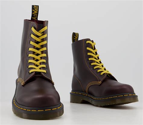 dr martens  pascal contrast boots oxblood atlas ankle boots