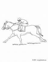 Caballos Carreras Caballo Galop Cheval Jinete Galloping Carretas Ausmalen Hellokids Galoppierendes Pferd Galope sketch template