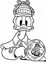 Donald Duck Coloring Detective Sherlock Pages Netart Master Cartoon Trending Days Last Choose Board sketch template