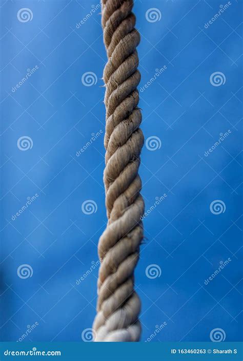hanging white rope stock image image  winding nautical