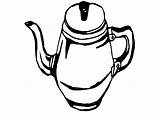 Coffee Pot Coloring Cliparts Para Dibujo Jarra Cafe Pots Clipart Library Favorites Add Printable Pages Clipartmag Drawing sketch template