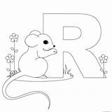 Alphabet Animal Coloring Letter Pages Printable Letters Kids sketch template