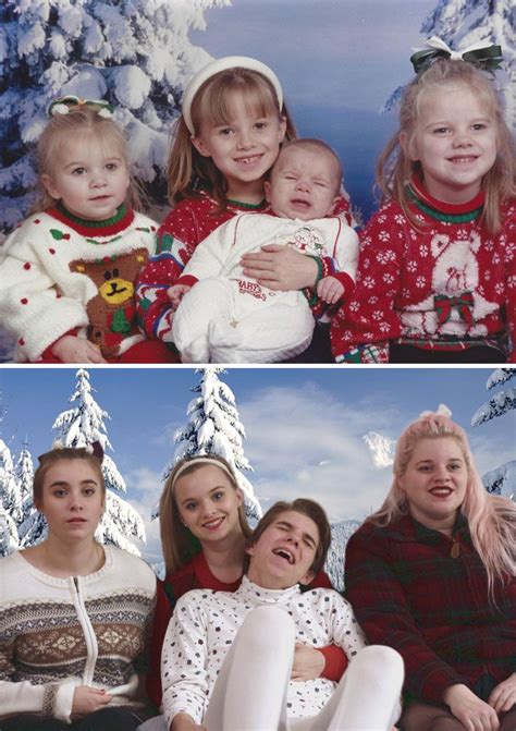 times people absolutely nailed  family photo recreations funny family