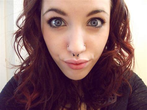 Double Nose Piercing Types Jewelry Pictures Body