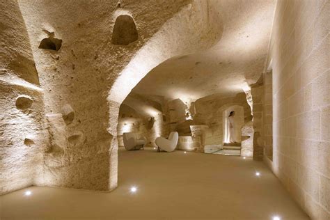 underground room  stone walls  flooring   lit