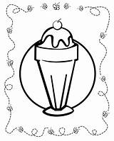 Coloring Pages Allen Iverson Food Kids Sundae Printable Template Dish Colouring Print Comments Sheknows Getcolorings Getdrawings Choose Board sketch template
