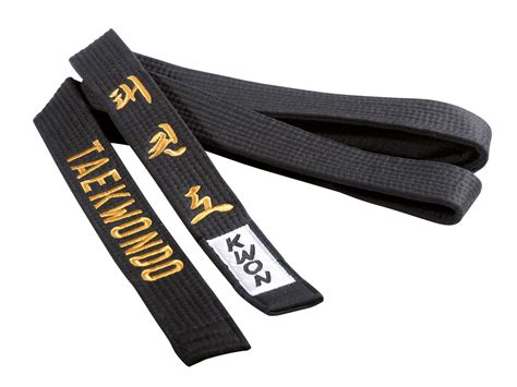 taekwondo belt black  cm  embroidery jap sports