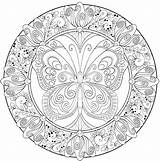 Mandala Coloring Hard Pages Printable Wolf Detailed Color Difficult Complex Flower Getcolorings Adults Butterfly Print Books Colorin Lotus sketch template