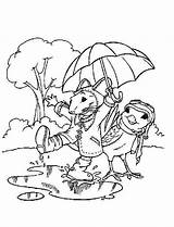 Rainy Coloring Pages Season Getdrawings sketch template