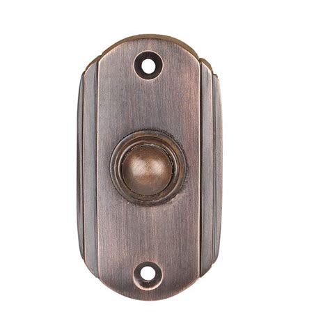 wired brass doorbell chime push button  oil rubbed bronze finish vin ahardware