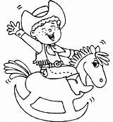 Coloring Pages Rocking Horse Printable Preschool sketch template