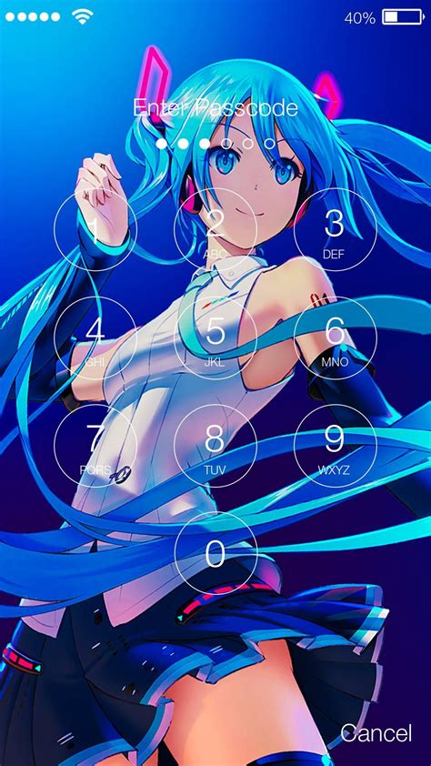 anime music hatsune miku wallpapers hd screen lock pour android