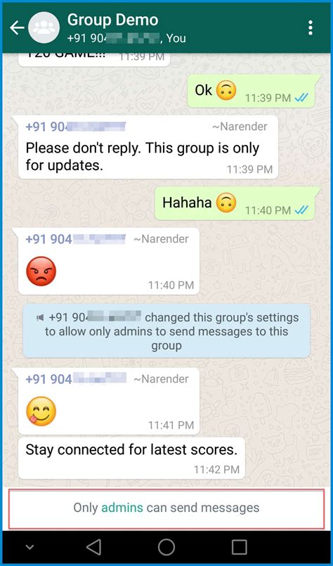 Stop Members From Messaging In Whatsapp Group Only Admins