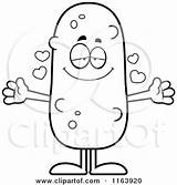 Pickle Cartoon Coloring Mascot Loving Cory Thoman Outlined Vector Waving 2021 sketch template