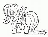 Pony Little Coloring Pages Fluttershy Library Clipart Rainbow Kolay Cizimi sketch template