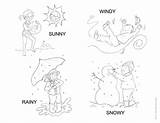 Weather Coloring Pages Kids Worksheets Worksheet Printable Colouring Sunny Sheet Drawing Preschool Color Book Sheets Kindergarten Grade Pre Activities Printables sketch template