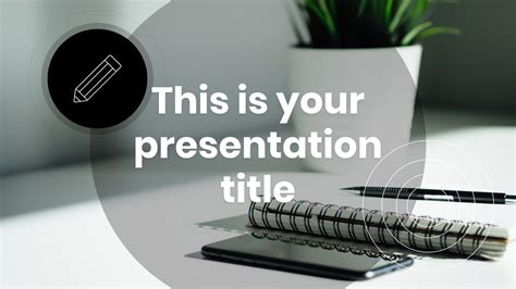 cool circles  powerpoint template google  theme