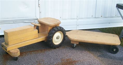creative playthings lumber tractor trailer daddy types