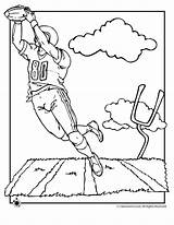 Football Coloring Pages Printable Getcolorings Color sketch template