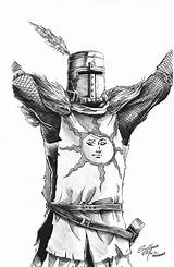 Souls Dark Solaire Astora Drawing Characters Deviantart Tattoo Visit Knight Character sketch template