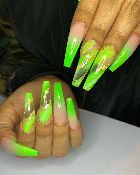 acrylic nails ideas neon green   ideas  pink nails nails