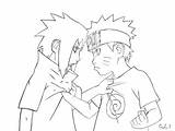 Naruto Coloring Sasuke Pages Vs Kid Getdrawings Kindpng Popular sketch template