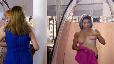scarlett moffatt goes topless and gets a spray tan in her former reality show beauty school cop