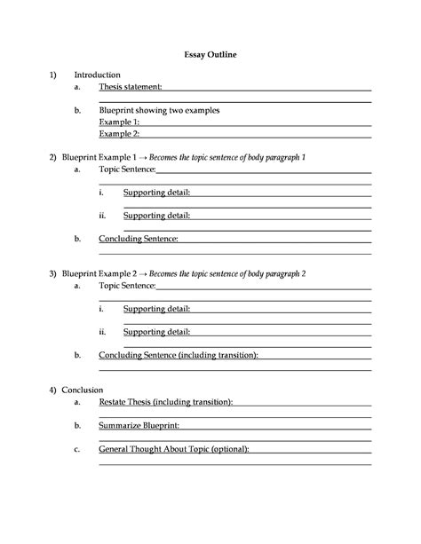 academic paper outline template