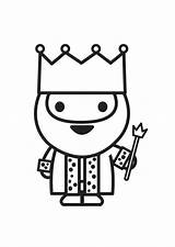 King Coloring Large sketch template