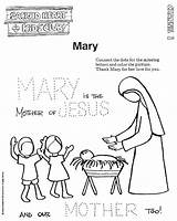 Mary Mother Coloring Jesus Pages Color Library Clipart Line Printable Getcolorings Popular sketch template